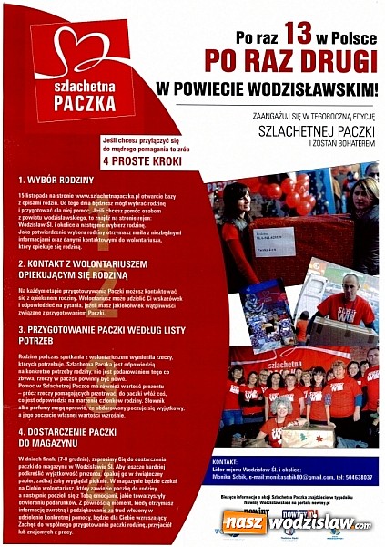 Zdjęcie w galerii na portalu naszwodzislaw.com: Zaangażuj się w tegoroczną edycję Szlachetnej Paczki wiadomości z regionu