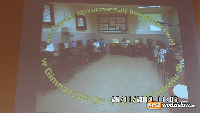 Zdjęcie w galerii na portalu naszwodzislaw.com: Nowa sala komputerowa w Gimnazjum nr 1 wiadomości z regionu