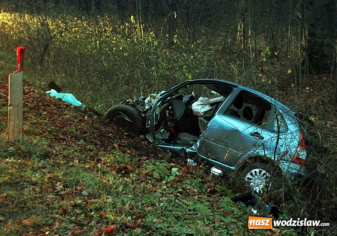 Zdjęcie w galerii na portalu naszwodzislaw.com: Tragiczny wypadek na DW 935. Nie żyje wodzisławianin wiadomości z regionu