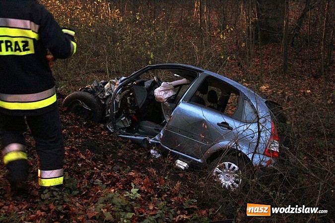 Zdjęcie w galerii na portalu naszwodzislaw.com: Tragiczny wypadek na DW 935. Nie żyje wodzisławianin wiadomości z regionu