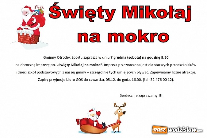 Zdjęcie w galerii na portalu naszwodzislaw.com: Mikołaj na mokro w Mszanie wiadomości z regionu