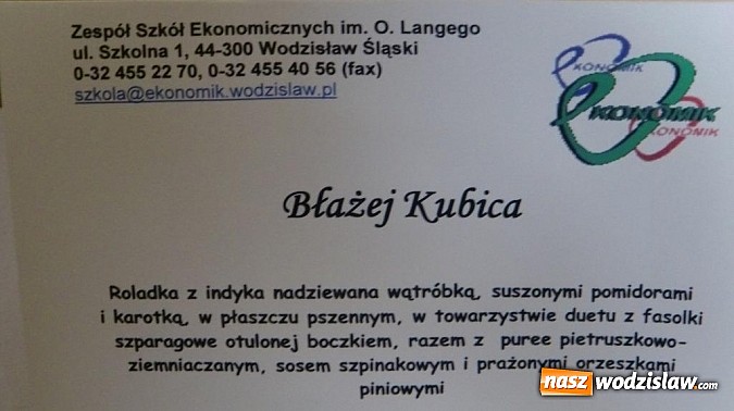Zdjęcie w galerii na portalu naszwodzislaw.com: Ekonomik  drugi raz z rzędu zwycięzcą Beskidzkiego Konkursu Młodych Kucharzy wiadomości z regionu