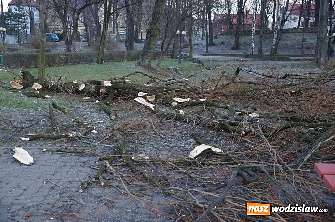 Zdjęcie w galerii na portalu naszwodzislaw.com: Pracownicy SKM usuwali skutki wichury wiadomości z regionu