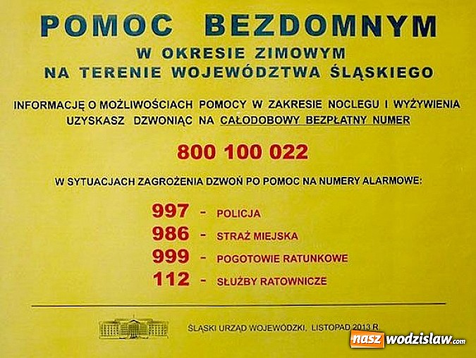 Zdjęcie w galerii na portalu naszwodzislaw.com: Nadchodzi zima. Nie bądźmy obojętni! wiadomości z regionu
