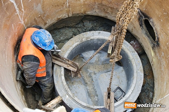 Zdjęcie w galerii na portalu naszwodzislaw.com: Budowa kanalizacji - kolejne etapy na ukończeniu! wiadomości z regionu