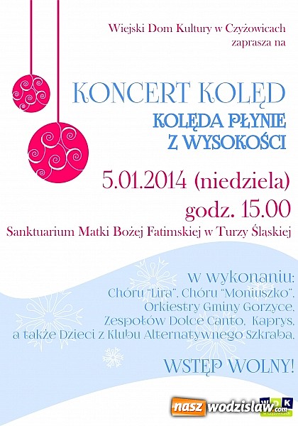 Zdjęcie w galerii na portalu naszwodzislaw.com: Świątecznie i muzycznie w WDK Czyżowice wiadomości z regionu