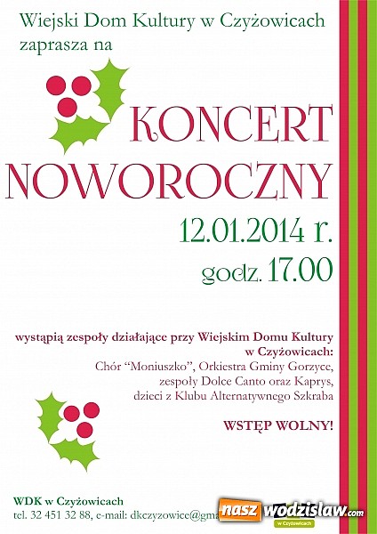 Zdjęcie w galerii na portalu naszwodzislaw.com: Świątecznie i muzycznie w WDK Czyżowice wiadomości z regionu