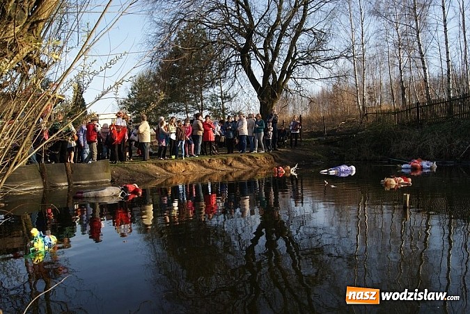 Zdjęcie w galerii na portalu naszwodzislaw.com: W Kolonii Fryderyk przywitali wiosnę tradycyjnym topieniem i paleniem marzanny wiadomości z regionu