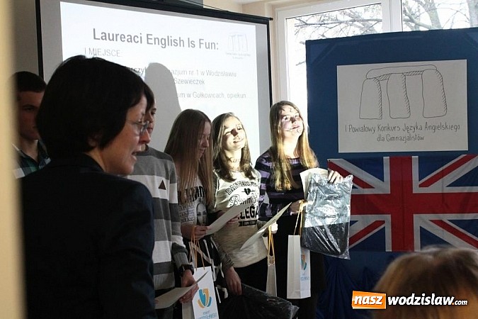 Zdjęcie w galerii na portalu naszwodzislaw.com: Prove your English - gimnazjaliści zmierzyli się w konkursie wiadomości z regionu
