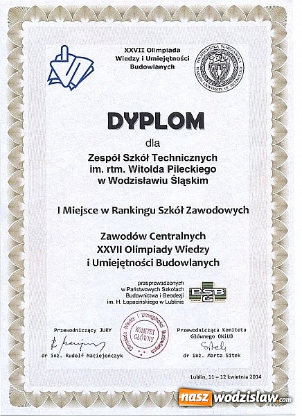 Zdjęcie w galerii na portalu naszwodzislaw.com: Uczniowie ZST w Wodzisławiu kolejny raz najlepsi w kraju!  wiadomości z regionu