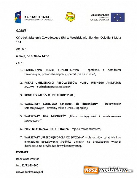 Zdjęcie w galerii na portalu naszwodzislaw.com: Dzień Otwarty Funduszy Europejskich wiadomości z regionu