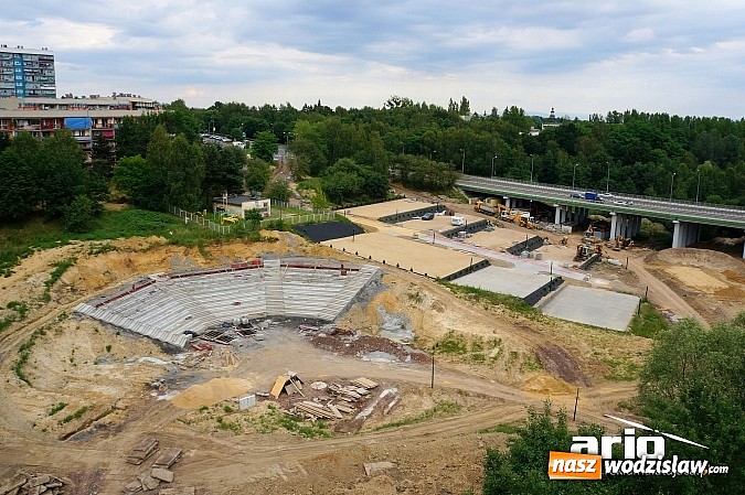 Zdjęcie w galerii na portalu naszwodzislaw.com: Powstający park rozrywki z lotu ptaka wiadomości z regionu