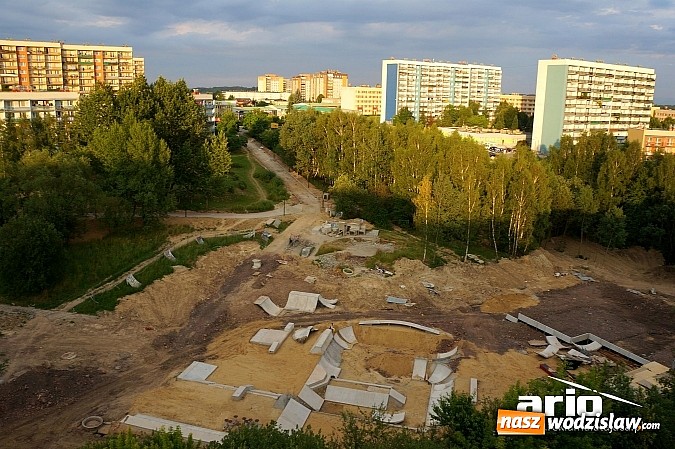 Zdjęcie w galerii na portalu naszwodzislaw.com: Powstający park rozrywki z lotu ptaka wiadomości z regionu