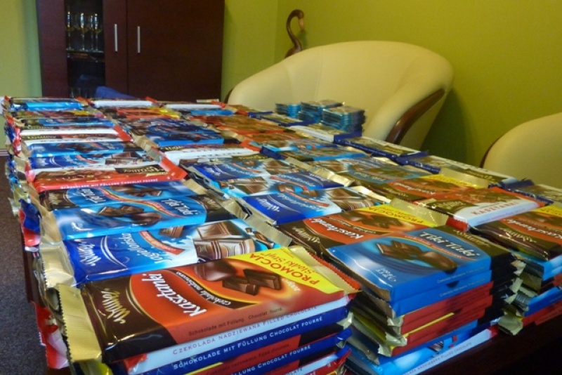 Zdjęcie w galerii na portalu naszwodzislaw.com: Zebrali krew i 785 czekolad wiadomości z regionu