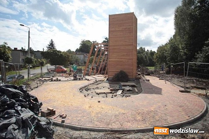 Zdjęcie w galerii na portalu naszwodzislaw.com: Tężnia w Radlinie: Trwają pracę wykończeniowe wiadomości z regionu