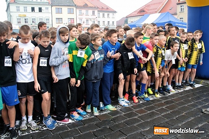 Zdjęcie w galerii na portalu naszwodzislaw.com: Około 300 uczestników stanęło dzisiaj na stracie biegu ulicznego  wiadomości z regionu
