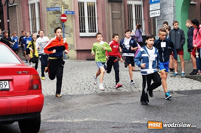 Zdjęcie w galerii na portalu naszwodzislaw.com: Około 300 uczestników stanęło dzisiaj na stracie biegu ulicznego  wiadomości z regionu