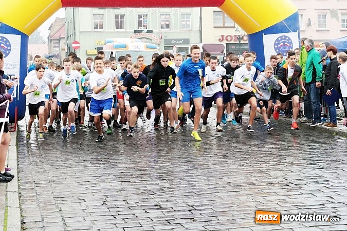 Zdjęcie w galerii na portalu naszwodzislaw.com: Około 300 uczestników stanęło dzisiaj na stracie biegu ulicznego  wiadomości z regionu