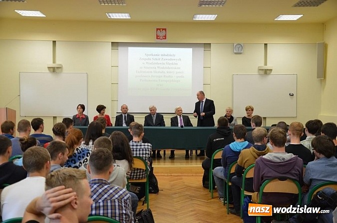 Zdjęcie w galerii na portalu naszwodzislaw.com: Jerzy Buzek odwiedził Wodzisław Śląski   wiadomości z regionu