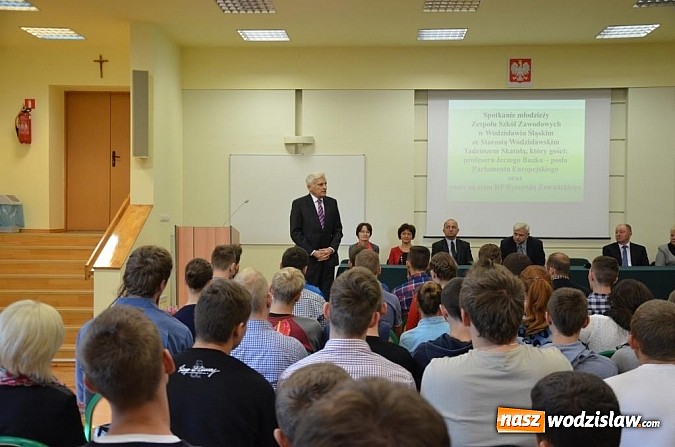 Zdjęcie w galerii na portalu naszwodzislaw.com: Jerzy Buzek odwiedził Wodzisław Śląski   wiadomości z regionu