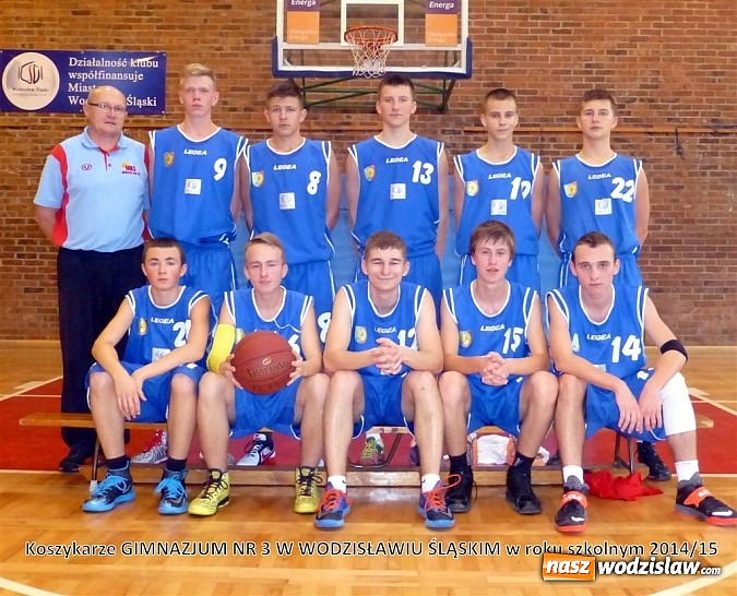 Zdjęcie w galerii na portalu naszwodzislaw.com: Gimnazjum Nr 3 mistrzem powiatu w koszykówce chłopców wiadomości z regionu