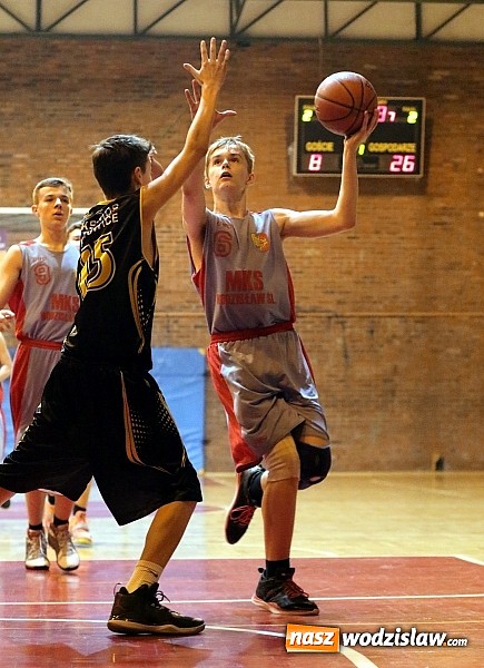 Zdjęcie w galerii na portalu naszwodzislaw.com: Wysokie zwycięstwo koszykarzy MKS Wodzisław z MOS Katowice  wiadomości z regionu