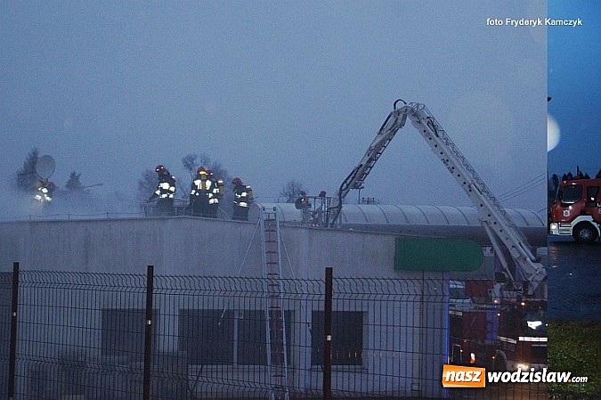 Zdjęcie w galerii na portalu naszwodzislaw.com: Pożar stacji paliw w Kokoszycach wiadomości z regionu