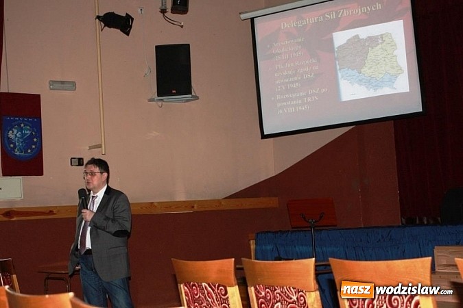 Zdjęcie w galerii na portalu naszwodzislaw.com: Żołnierze Wyklęci w I LO w Wodzisławiu Śl.  wiadomości z regionu