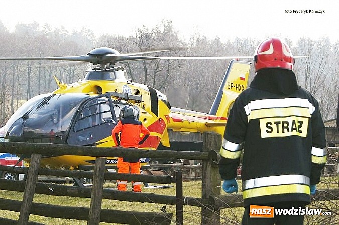 Zdjęcie w galerii na portalu naszwodzislaw.com: 54-letni mężczyzna został przygnieciony przyczepą ciągnika! wiadomości z regionu