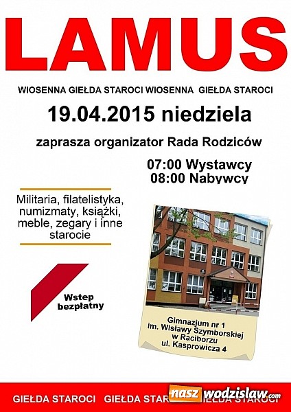 Zdjęcie w galerii na portalu naszwodzislaw.com: Lamus - giełda staroci i rękodzieła już w niedzielę w Gimnazjum nr 1 na Kasprowicza wiadomości z regionu