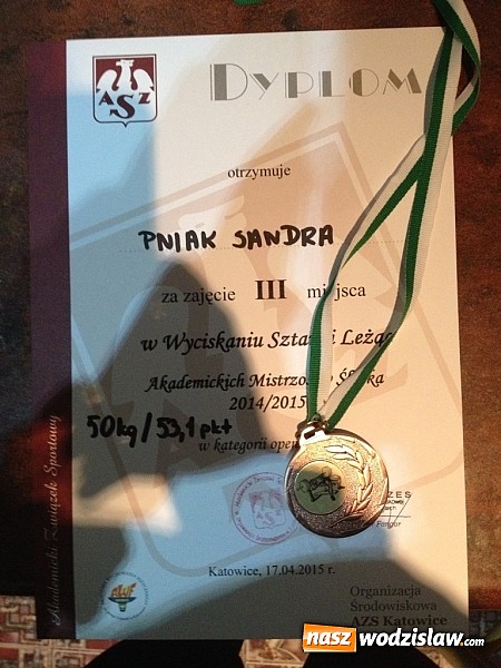 Zdjęcie w galerii na portalu naszwodzislaw.com: Kolejny sukces wszechstronnej medalistki Sandry Pniak wiadomości z regionu