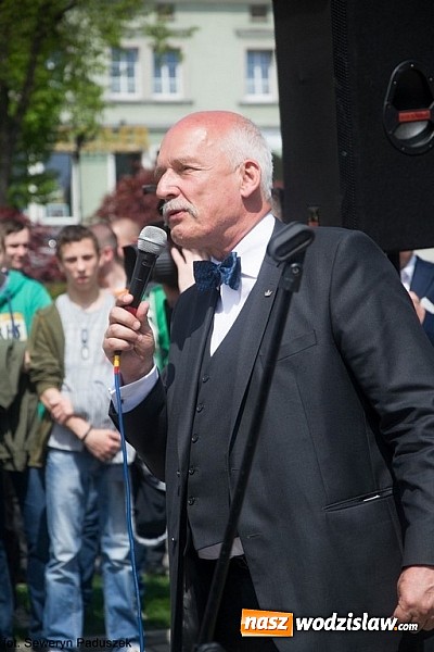 Zdjęcie w galerii na portalu naszwodzislaw.com: Janusz Korwin-Mikke zawitał do Wodzisławia Ślaskiego wiadomości z regionu