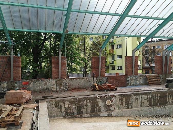 Zdjęcie w galerii na portalu naszwodzislaw.com: Wodzisławski basen jest od miesiąca remontowany wiadomości z regionu