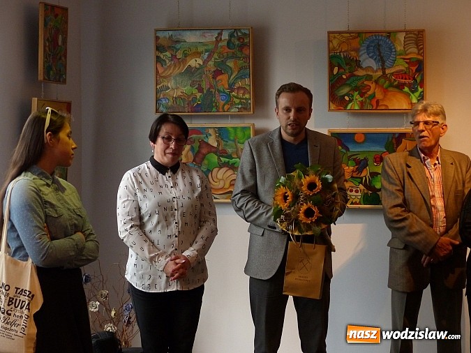 Zdjęcie w galerii na portalu naszwodzislaw.com: Wernisaż wystawy Mariana Nowotnego wiadomości z regionu