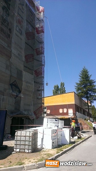 Zdjęcie w galerii na portalu naszwodzislaw.com: Roboty przy termomodernizacji szpitala idą pełną parą  wiadomości z regionu