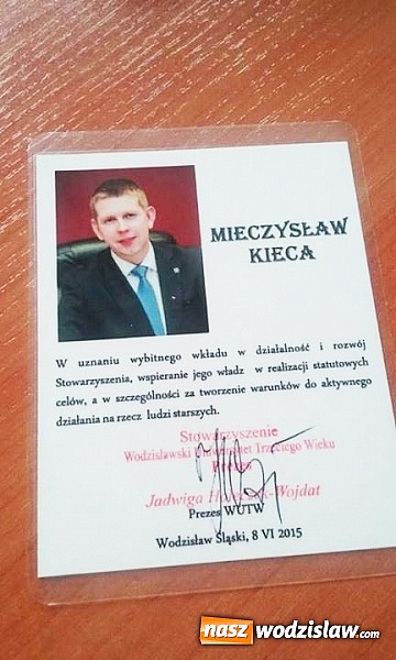 Zdjęcie w galerii na portalu naszwodzislaw.com: Mieczysław Kieca został studentem wiadomości z regionu