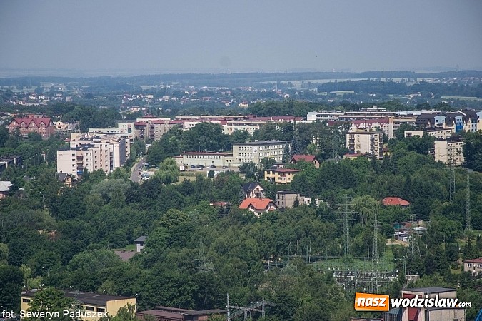Zdjęcie w galerii na portalu naszwodzislaw.com: Rydułtowy widziane z linksztangi wiadomości z regionu
