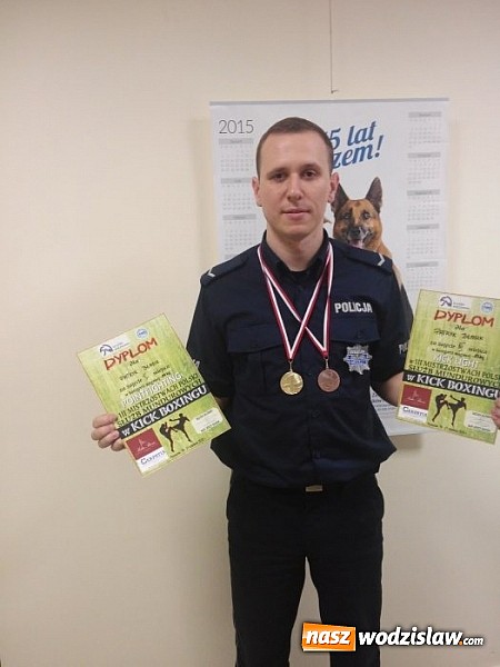 Zdjęcie w galerii na portalu naszwodzislaw.com: Sukces wodzisławskiego policjanta na Mistrzostwa Polski Służb Mundurowych w Kickboxingu wiadomości z regionu