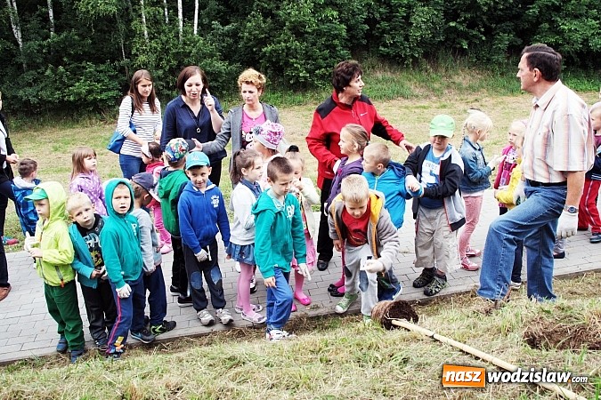 Zdjęcie w galerii na portalu naszwodzislaw.com: W Wodzisławiu powstała aleja klonów. Sadzeniem zajęły się przedszkolaki wiadomości z regionu