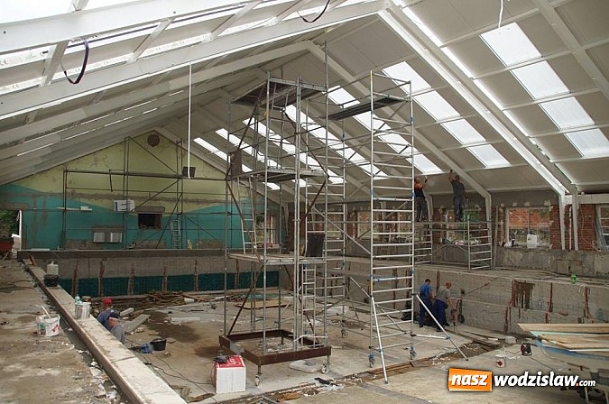 Zdjęcie w galerii na portalu naszwodzislaw.com: Remont pływalni trwa. Zobacz jak przebiegają prace  wiadomości z regionu