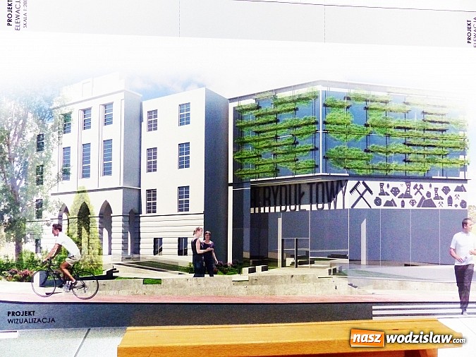 Zdjęcie w galerii na portalu naszwodzislaw.com: Studenci Politechniki Śląskiej w Gliwicach mają wizję rozbudowy Urzędu Miasta w Rydułtowach wiadomości z regionu