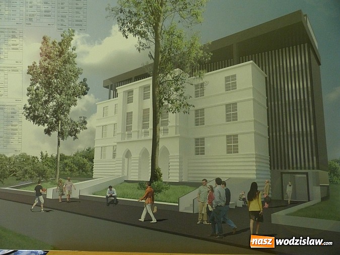 Zdjęcie w galerii na portalu naszwodzislaw.com: Studenci Politechniki Śląskiej w Gliwicach mają wizję rozbudowy Urzędu Miasta w Rydułtowach wiadomości z regionu