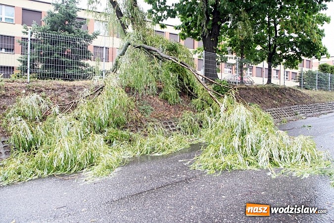 Zdjęcie w galerii na portalu naszwodzislaw.com: Nawałnica zerwała dach jednej z rydułtowskich kamienic! wiadomości z regionu