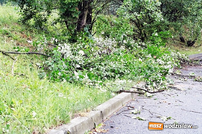 Zdjęcie w galerii na portalu naszwodzislaw.com: Nawałnica zerwała dach jednej z rydułtowskich kamienic! wiadomości z regionu