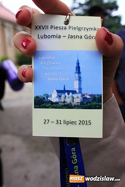 Zdjęcie w galerii na portalu naszwodzislaw.com: Pielgrzymi z Lubomi już w drodze na Jasną Górę wiadomości z regionu
