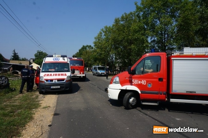 Zdjęcie w galerii na portalu naszwodzislaw.com: Wypadek nieoznakowanego radiowozu policyjnego wiadomości z regionu