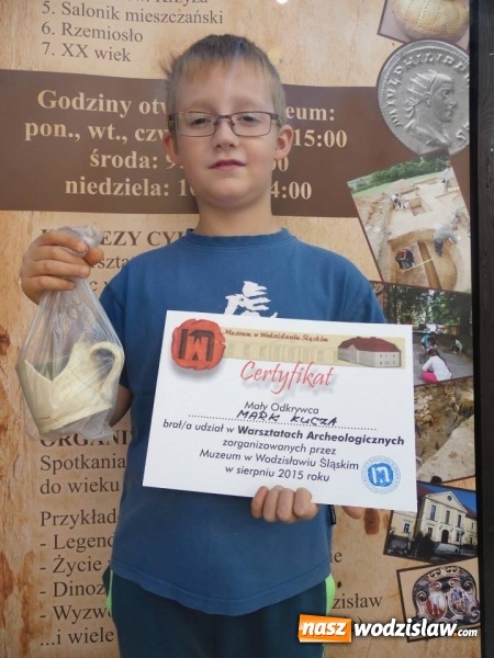 Zdjęcie w galerii na portalu naszwodzislaw.com: Druga edycja warsztat&oacute;w archeologicznych już za nami wiadomości z regionu