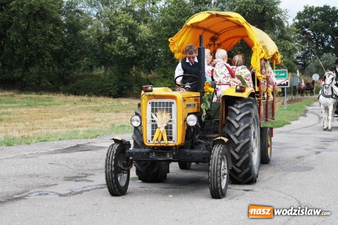 Zdjęcie w galerii na portalu naszwodzislaw.com: Ogromny korow&oacute;d dożynkowy w Bukowie wiadomości z regionu