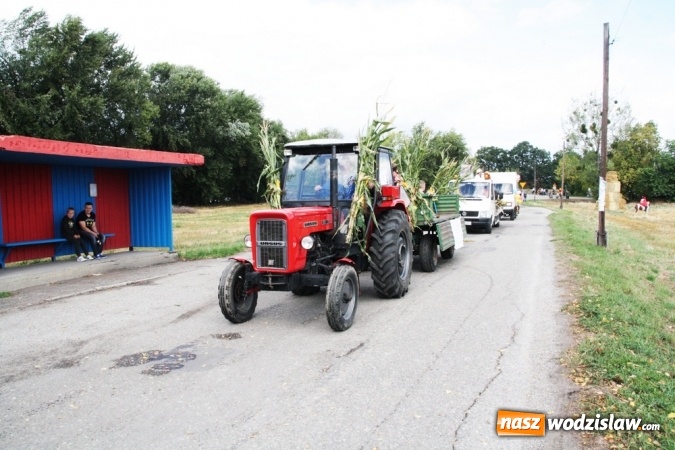 Zdjęcie w galerii na portalu naszwodzislaw.com: Ogromny korow&oacute;d dożynkowy w Bukowie wiadomości z regionu