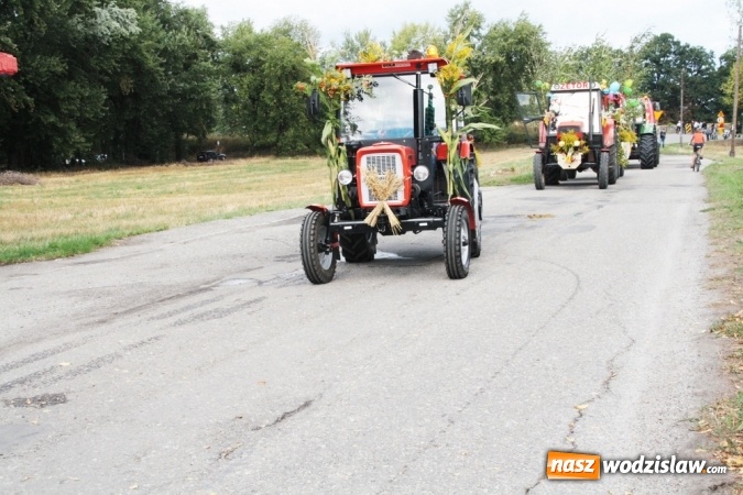 Zdjęcie w galerii na portalu naszwodzislaw.com: Ogromny korow&oacute;d dożynkowy w Bukowie wiadomości z regionu